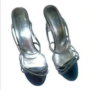 Jacqueline Ferrar Sliver Strappy Sandals